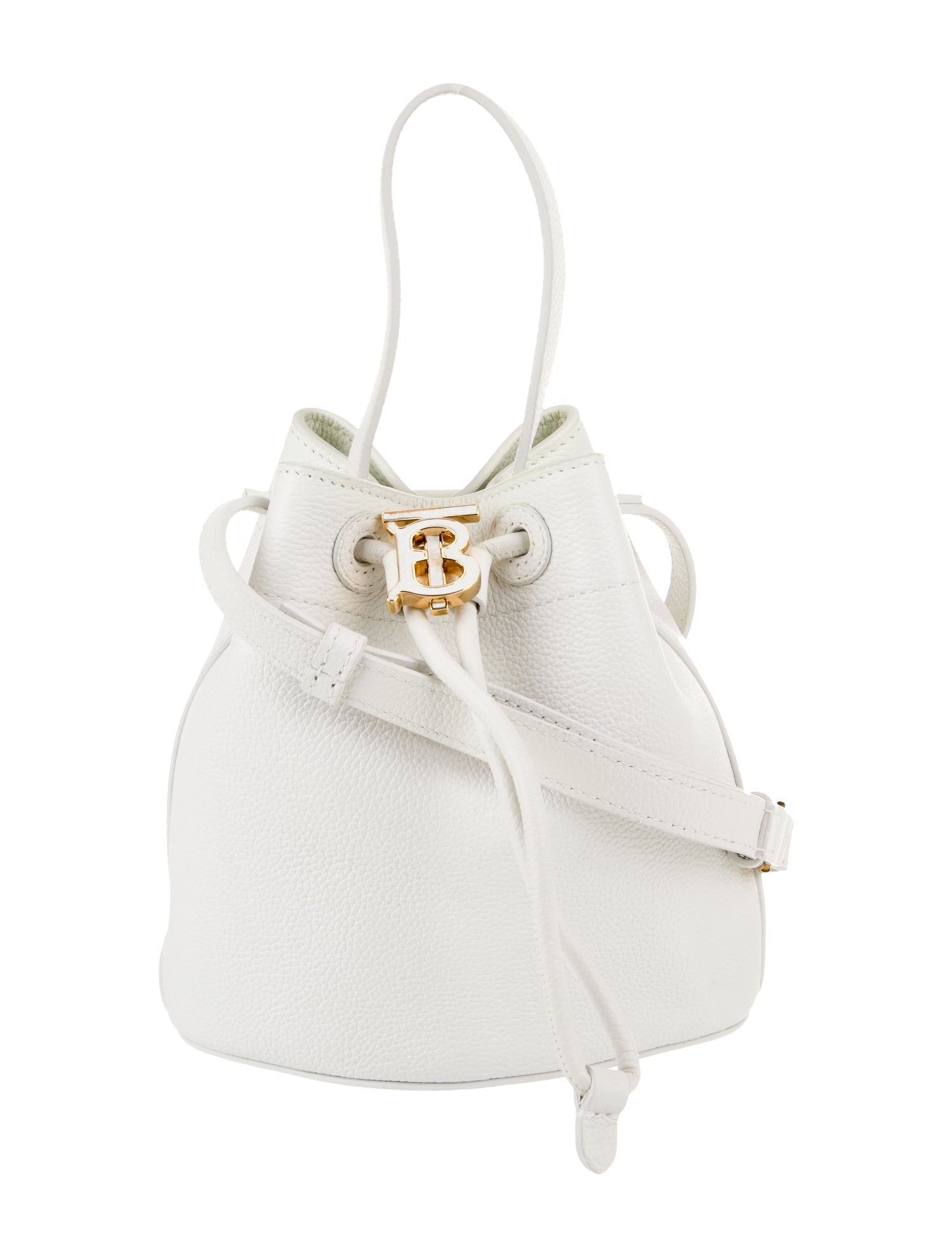 Burberry Leather Bucket Bag