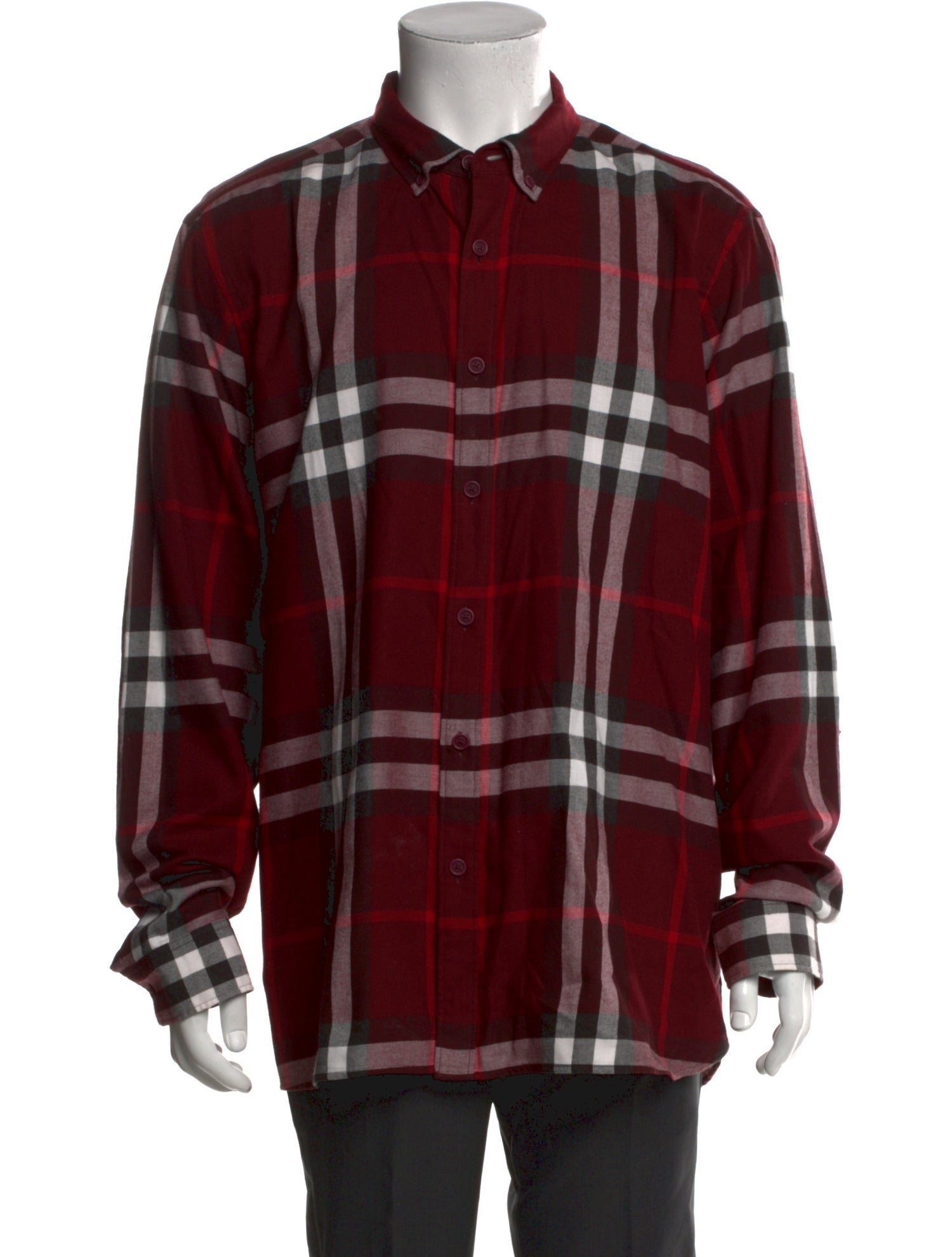Burberry Abstract Check Long Sleeve Shirt