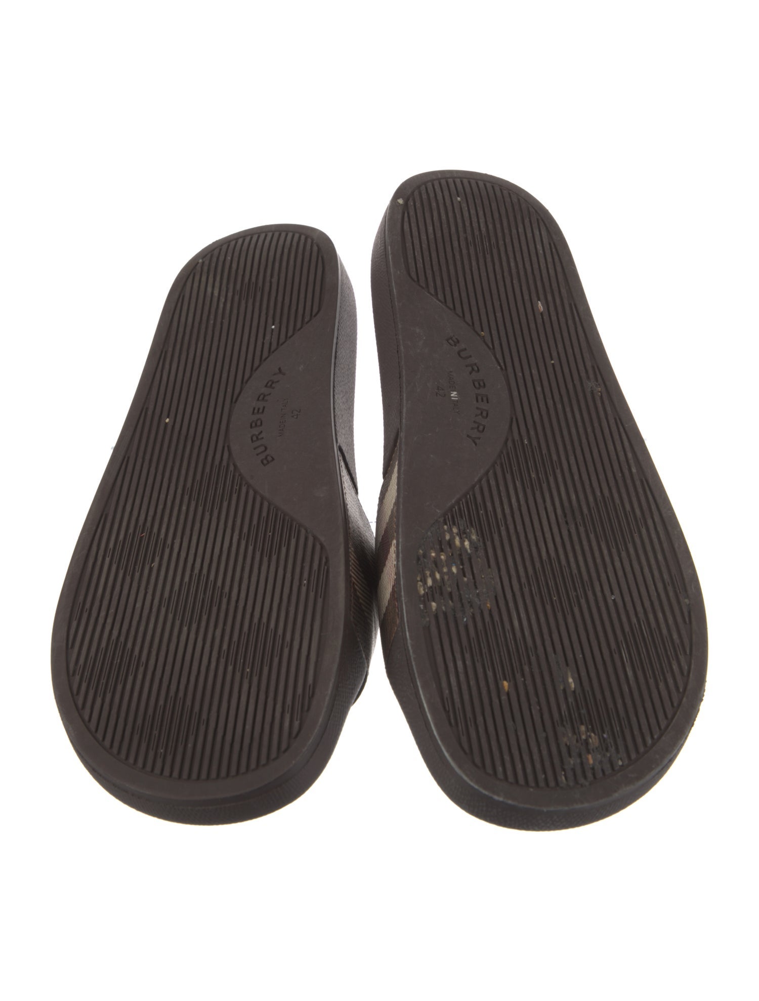 Burberry Nova Check Pattern Rubber Slides