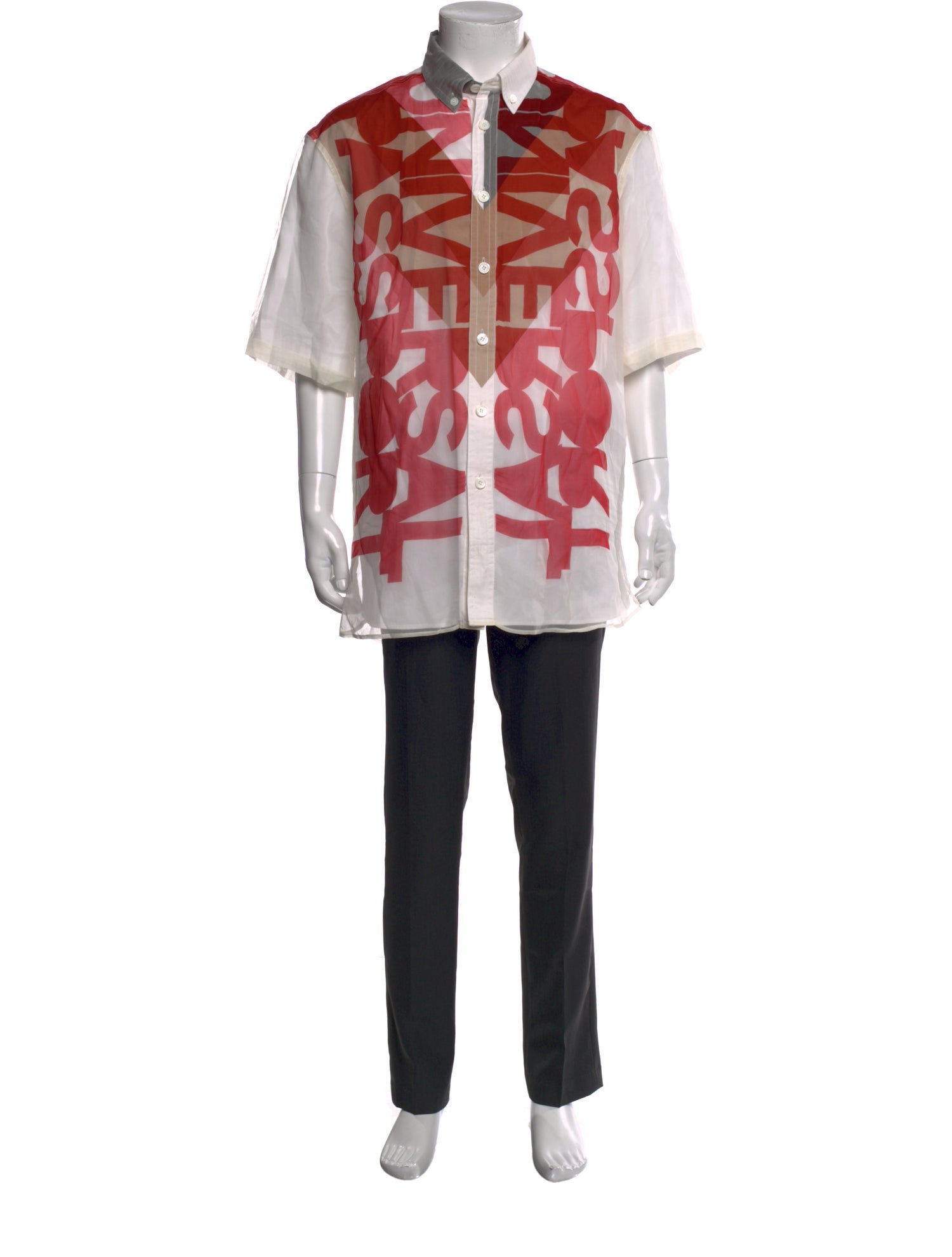 Burberry Exploded Check Pattern Silk Shirt