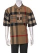 Burberry Exploded Check Pattern Short Sleeve Shirt