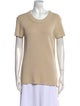 Burberry Scoop Neck Short Sleeve T-Shirt