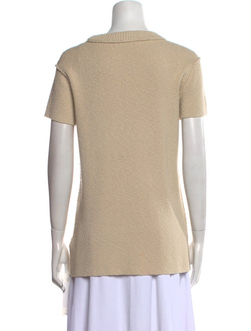 Burberry Scoop Neck Short Sleeve T-Shirt