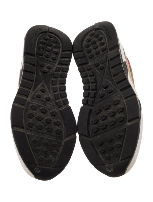Burberry Check Print Slip On Shoes