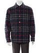 Burberry Plaid Print Utility Jacket