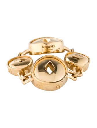 Burberry Thorn Cuban Chain Band Ring