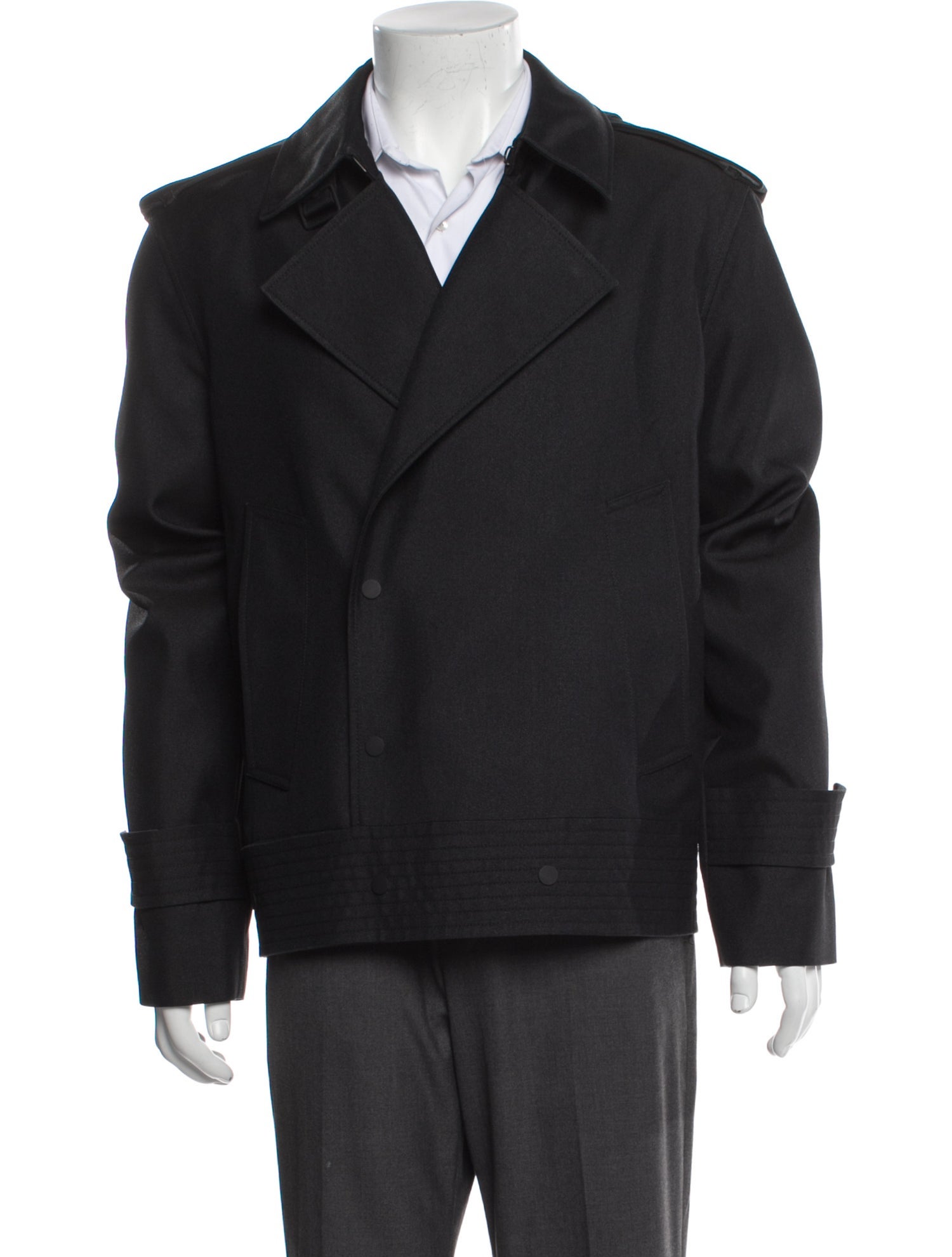 Burberry House Check Pattern Silk Moto Jacket
