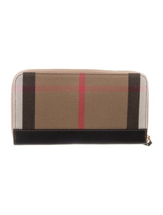 Burberry Canvas Printed Continental Wallet