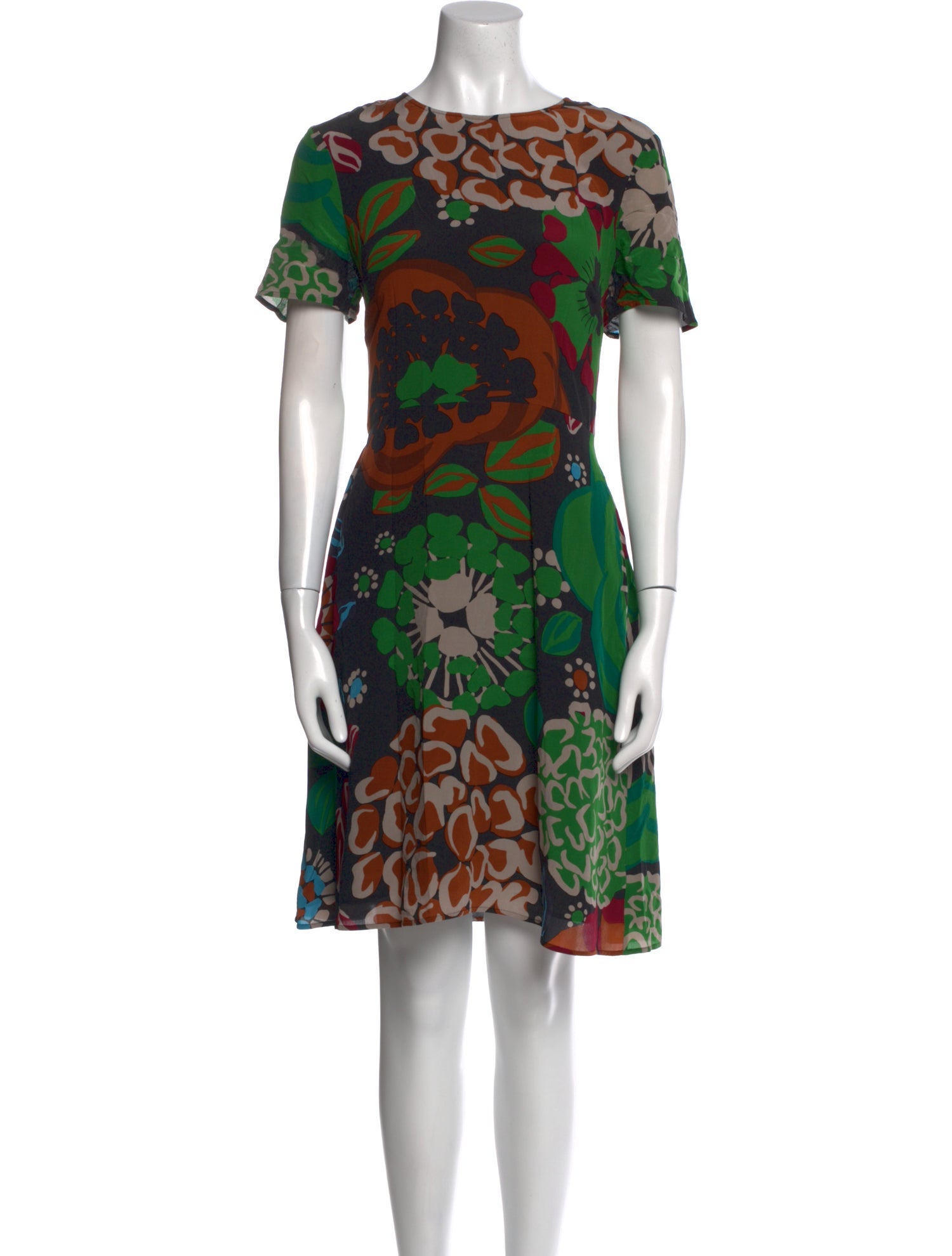 Burberry Silk Knee-Length Dress