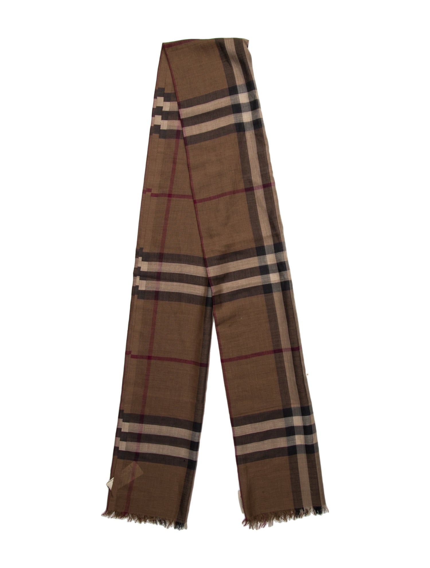 Burberry Virgin Wool Striped Scarf
