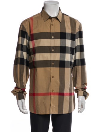 Burberry Exploded Check Pattern Long Sleeve Shirt
