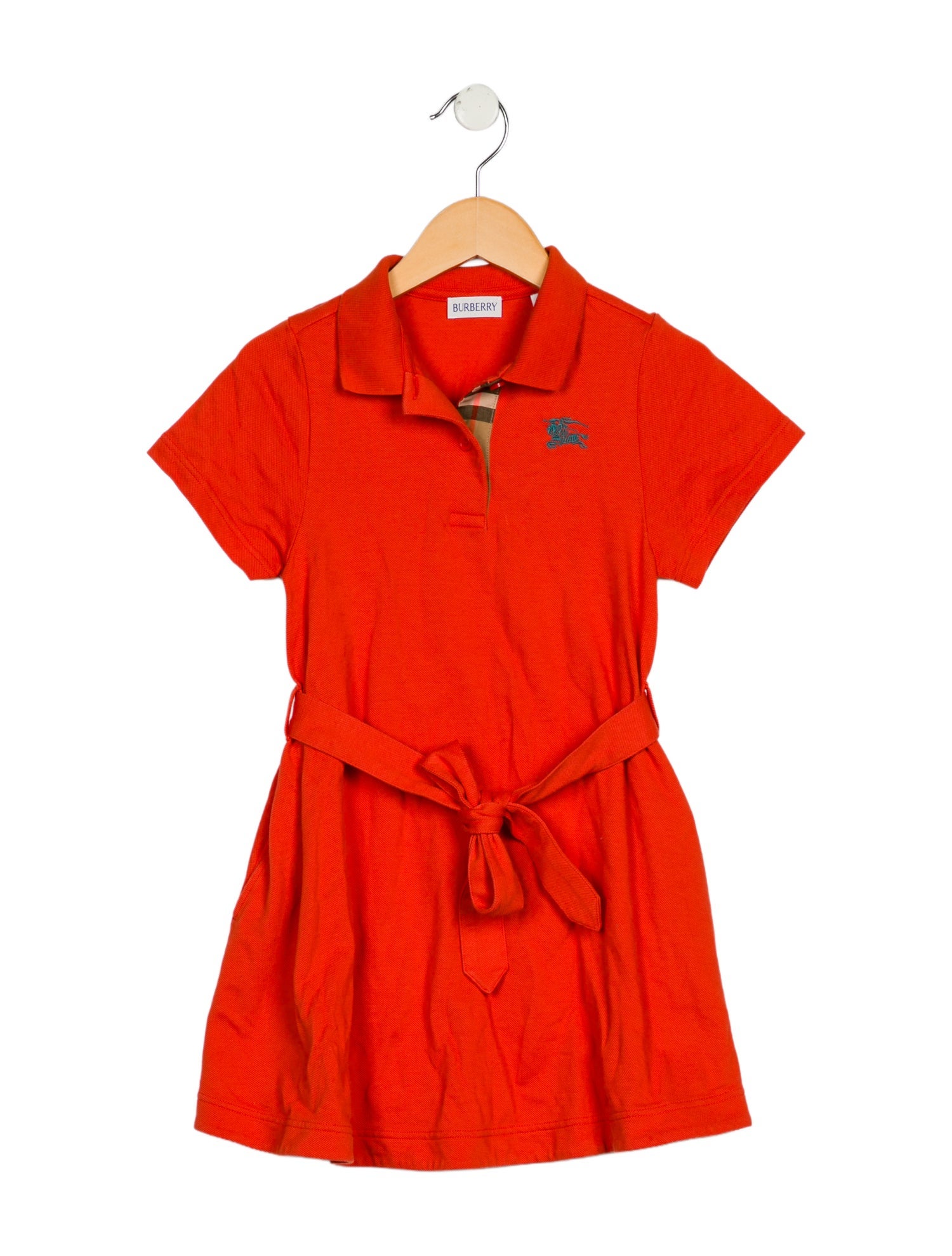 Burberry Kids Girls' short sleeve dress