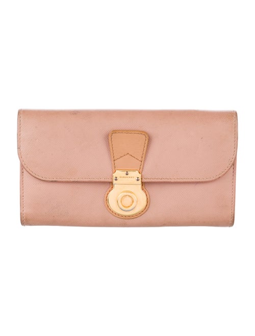 Burberry Leather Continental Wallet