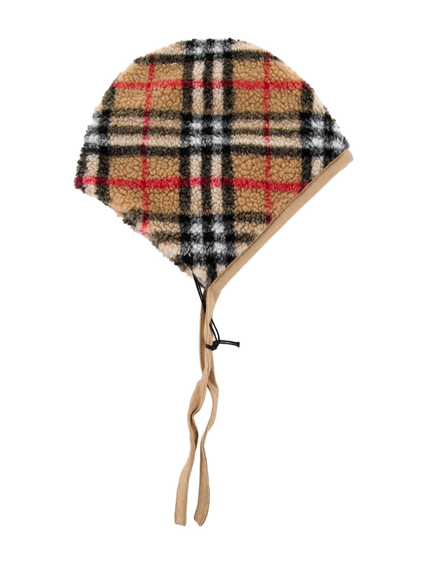 Burberry Brown Pattern Printed Chek Signature Bonnet