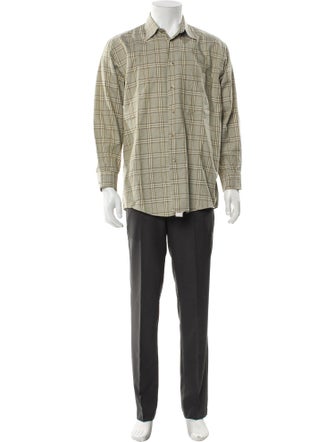 Burberry's Nova Check Pattern Long Sleeve Shirt