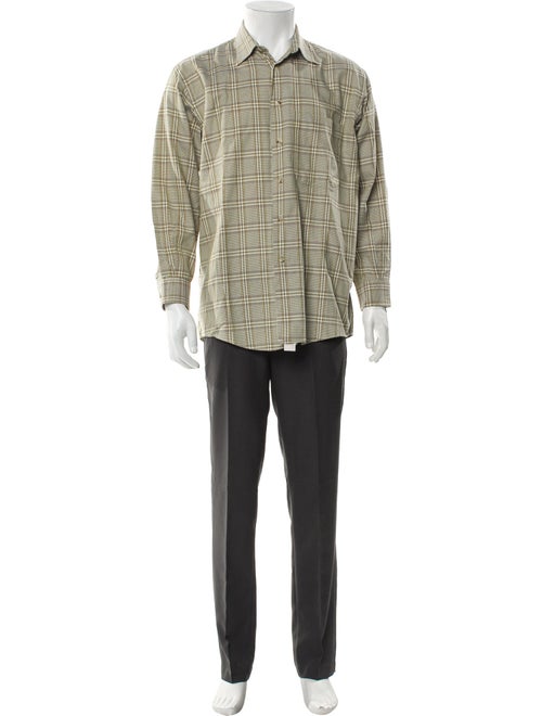 Burberry's Nova Check Pattern Long Sleeve Shirt