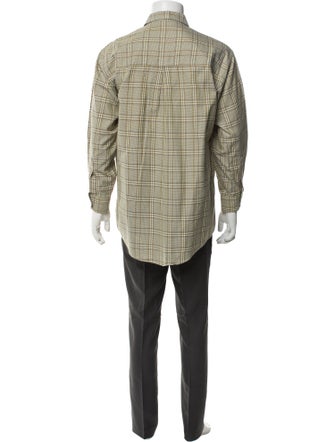 Burberry's Nova Check Pattern Long Sleeve Shirt
