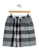Burberry Check Print Skirt