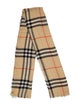 Burberry Wool Plaid Print Scarf