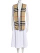 Burberry Wool Plaid Print Scarf