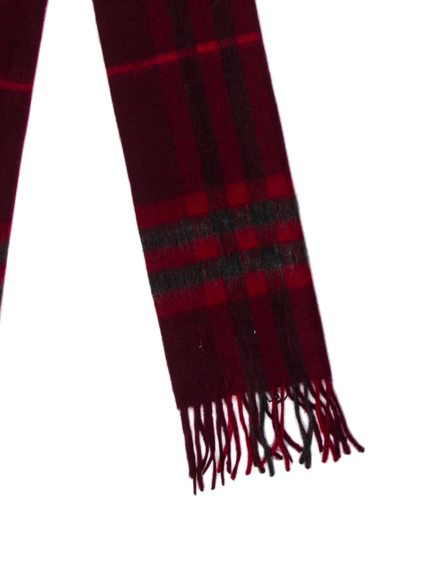 Burberry Cashmere Plaid Print Scarf