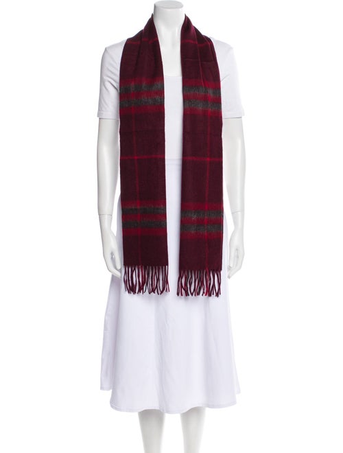Burberry Cashmere Plaid Print Scarf