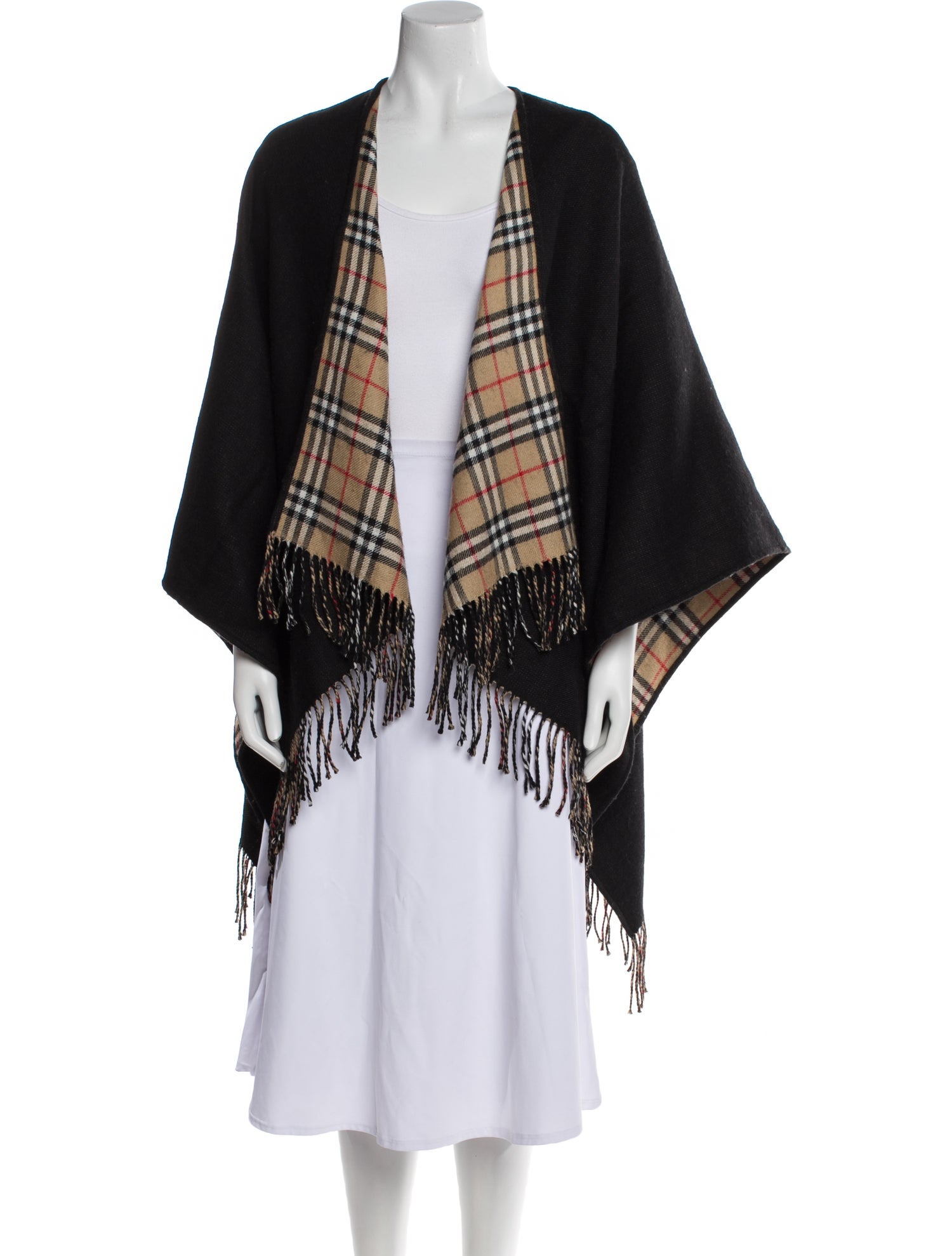 Burberry Wool Plaid Print Sweater