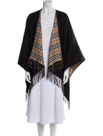 Burberry Wool Plaid Print Sweater