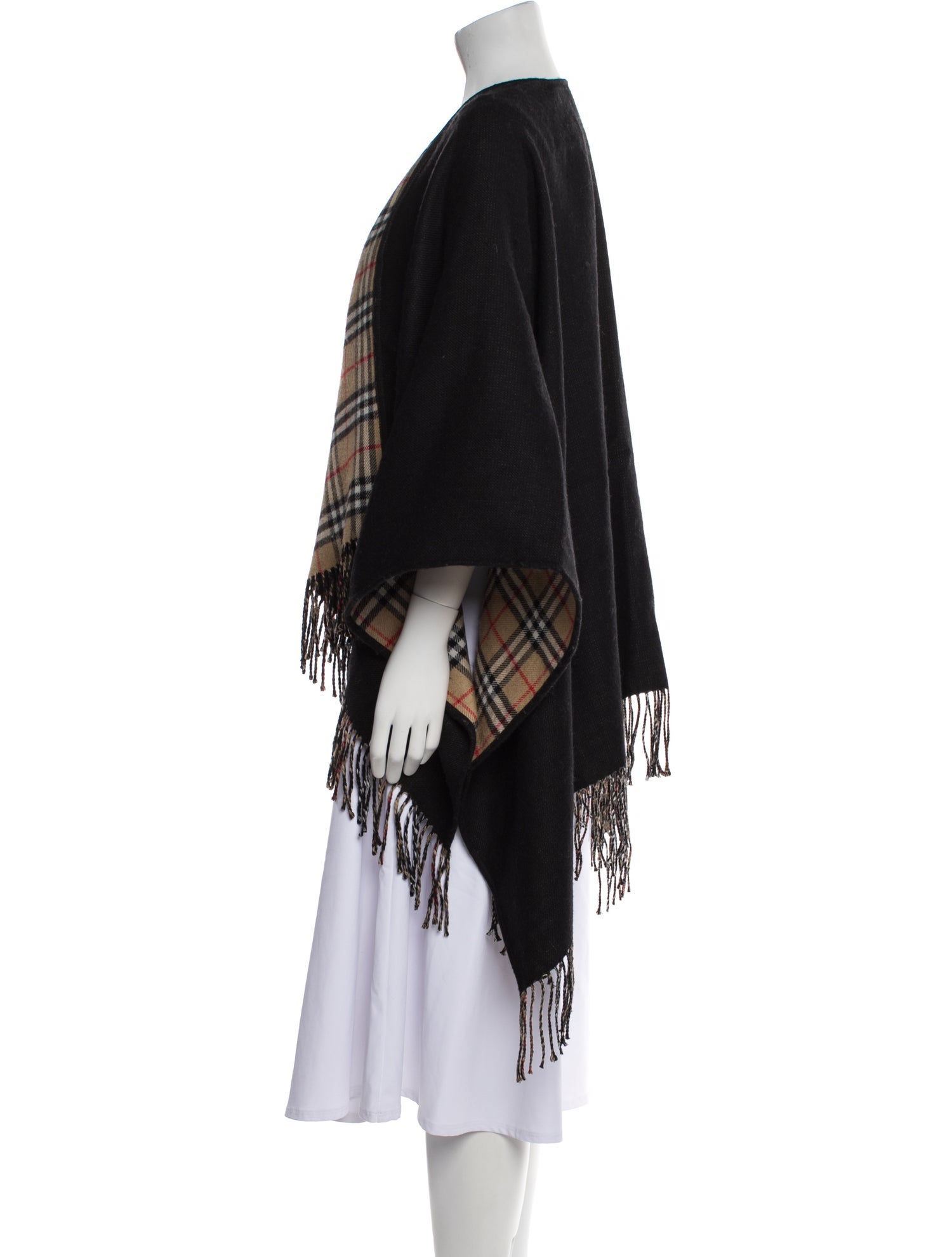 Burberry Wool Plaid Print Sweater