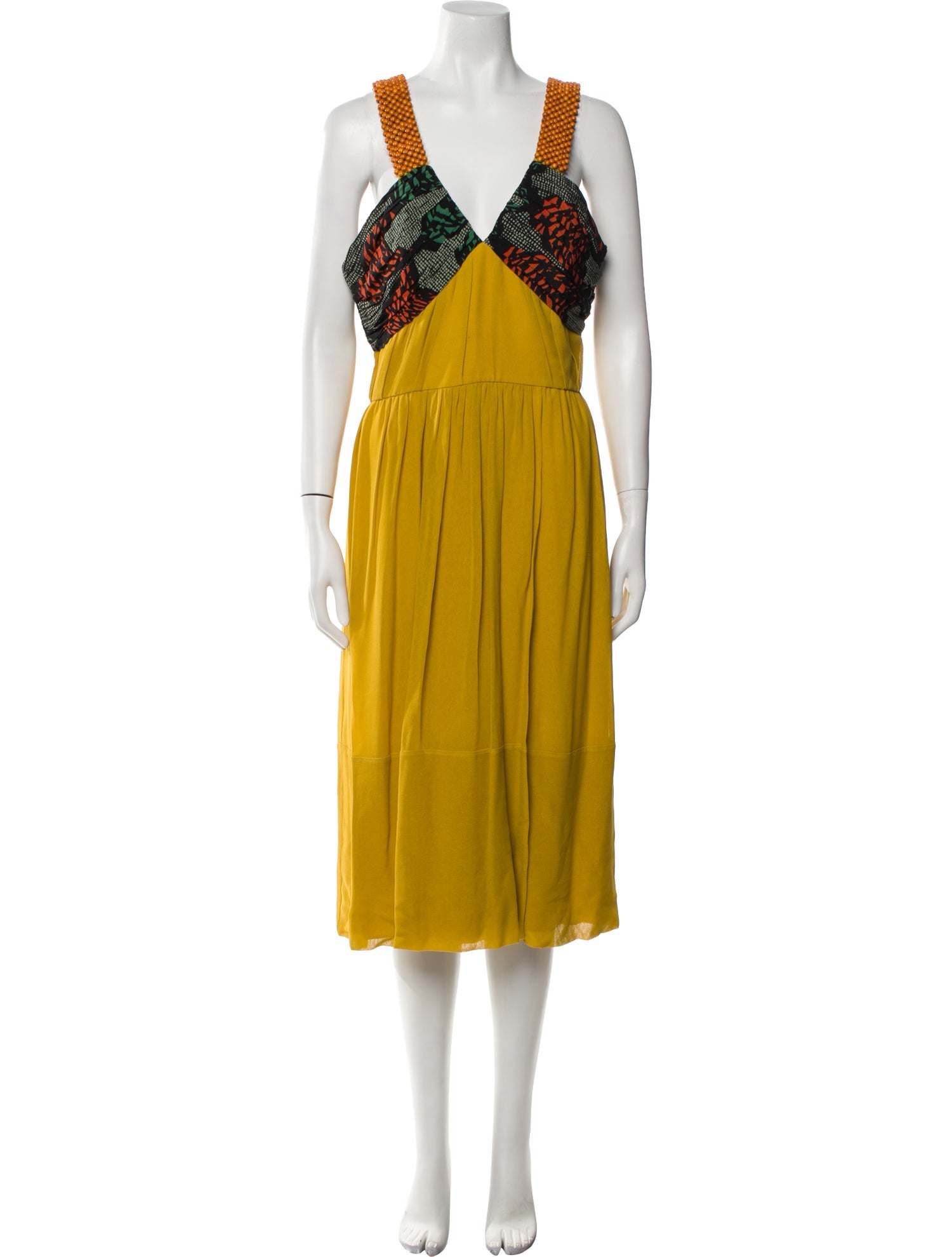 Burberry Silk Midi Length Dress