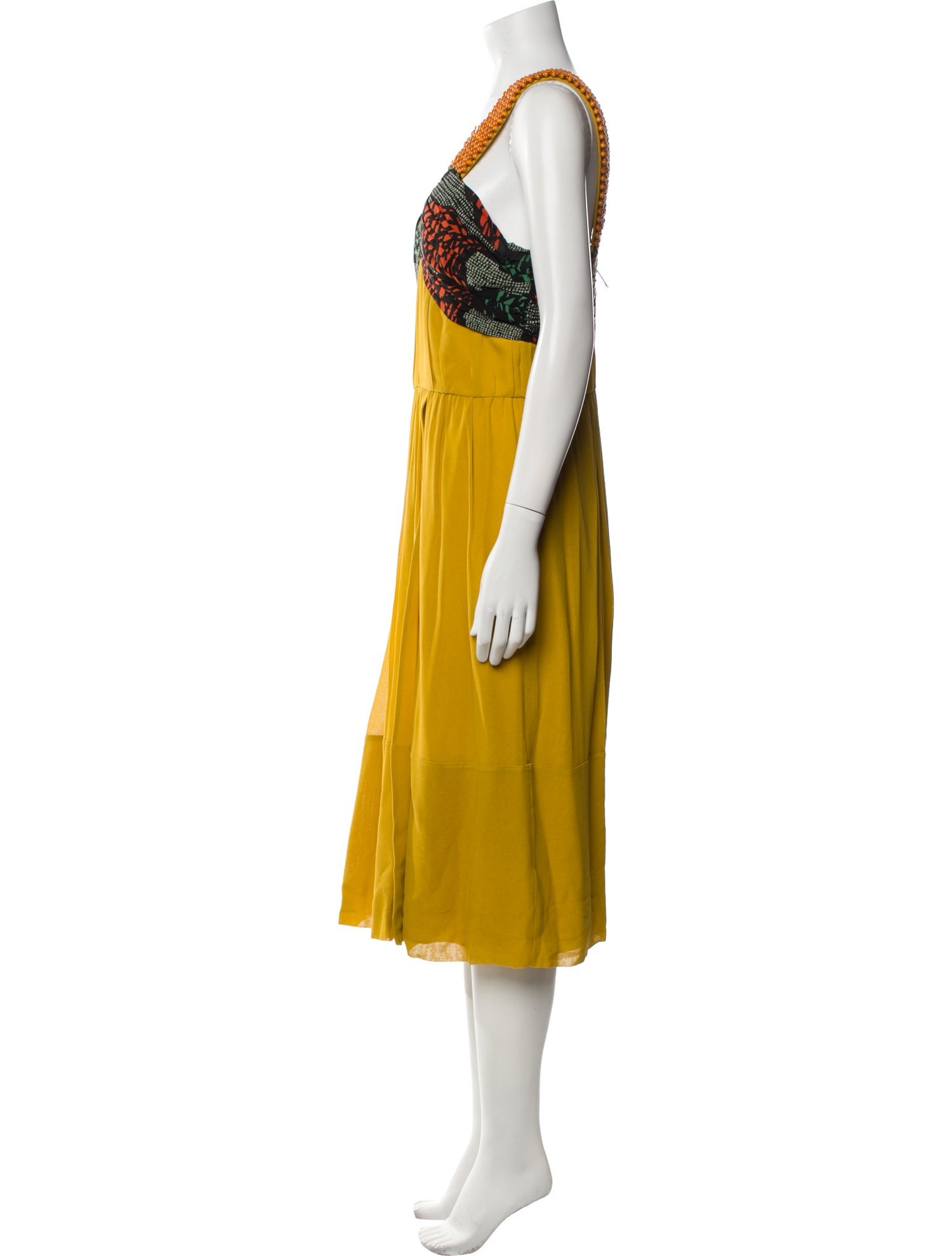 Burberry Silk Midi Length Dress