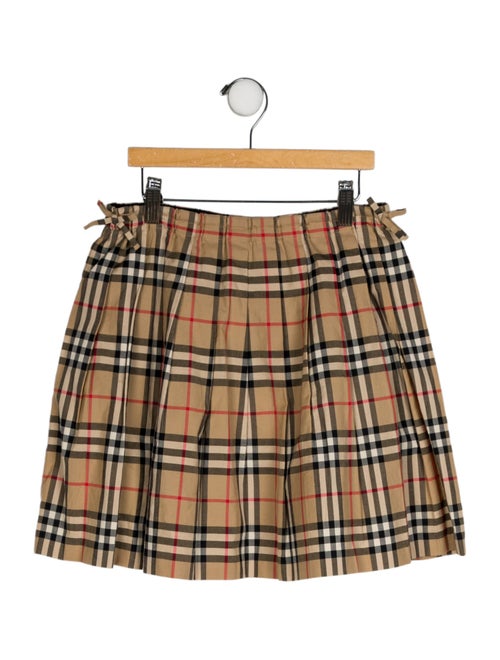 Burberry Check Print Skirt
