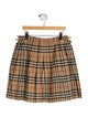 Burberry Check Print Skirt