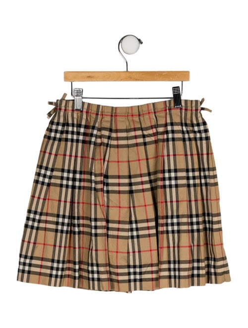 Burberry Check Print Skirt