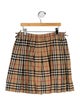 Burberry Check Print Skirt