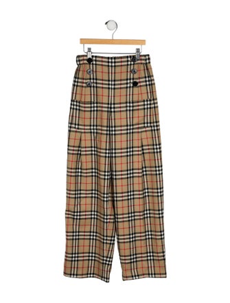 Burberry Check Print Pants
