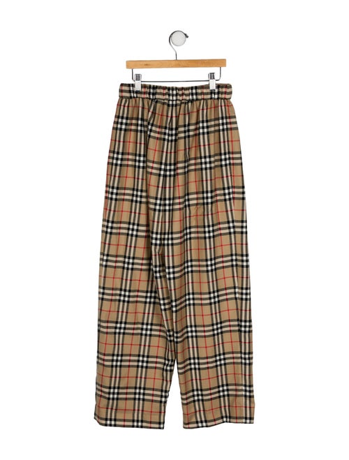 Burberry Check Print Pants