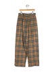 Burberry Check Print Pants