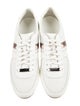 Burberry Nova Check Pattern Leather Trim Embellishment Sneakers