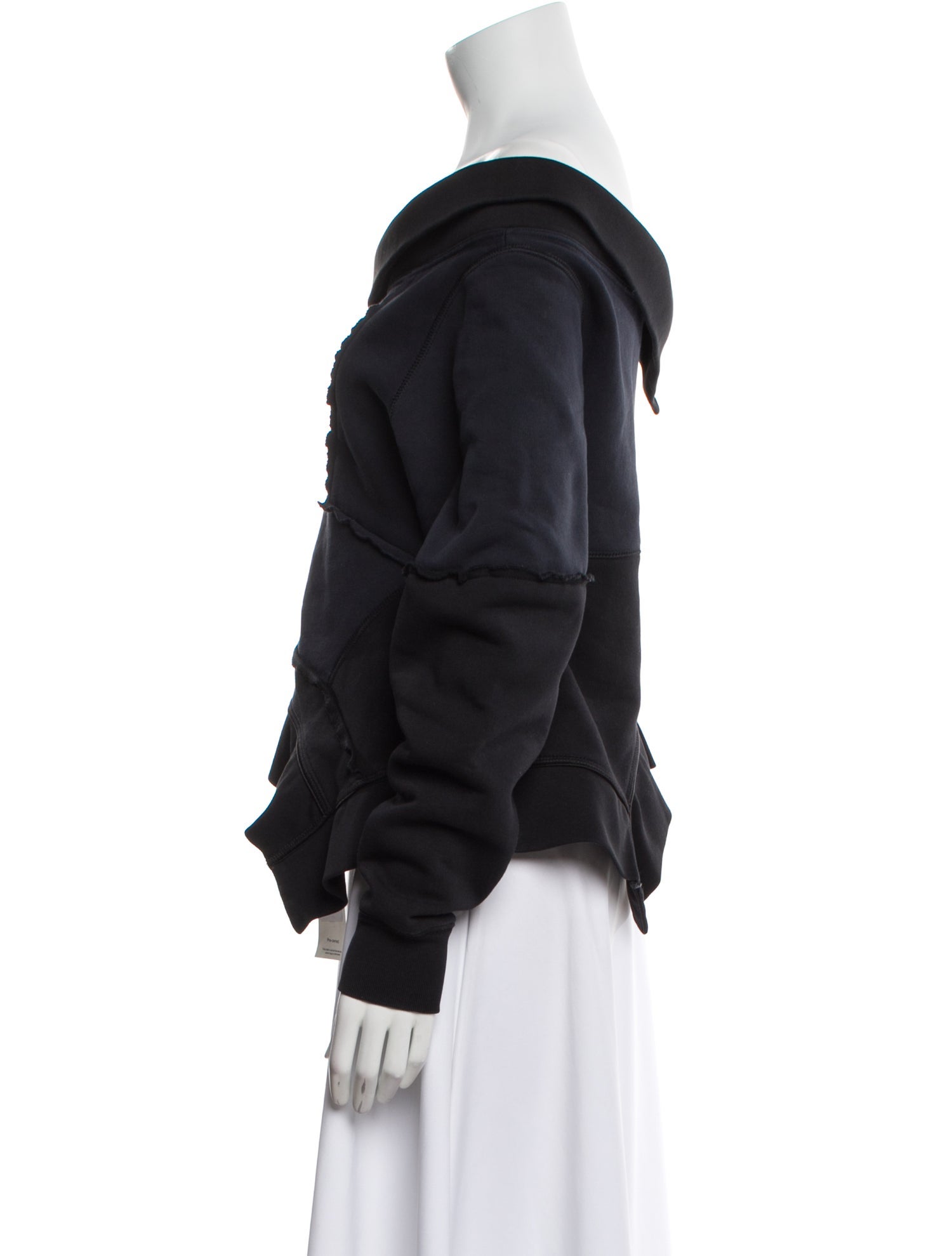 Burberry Off-The-Shoulder Long Sleeve Sweatshirt