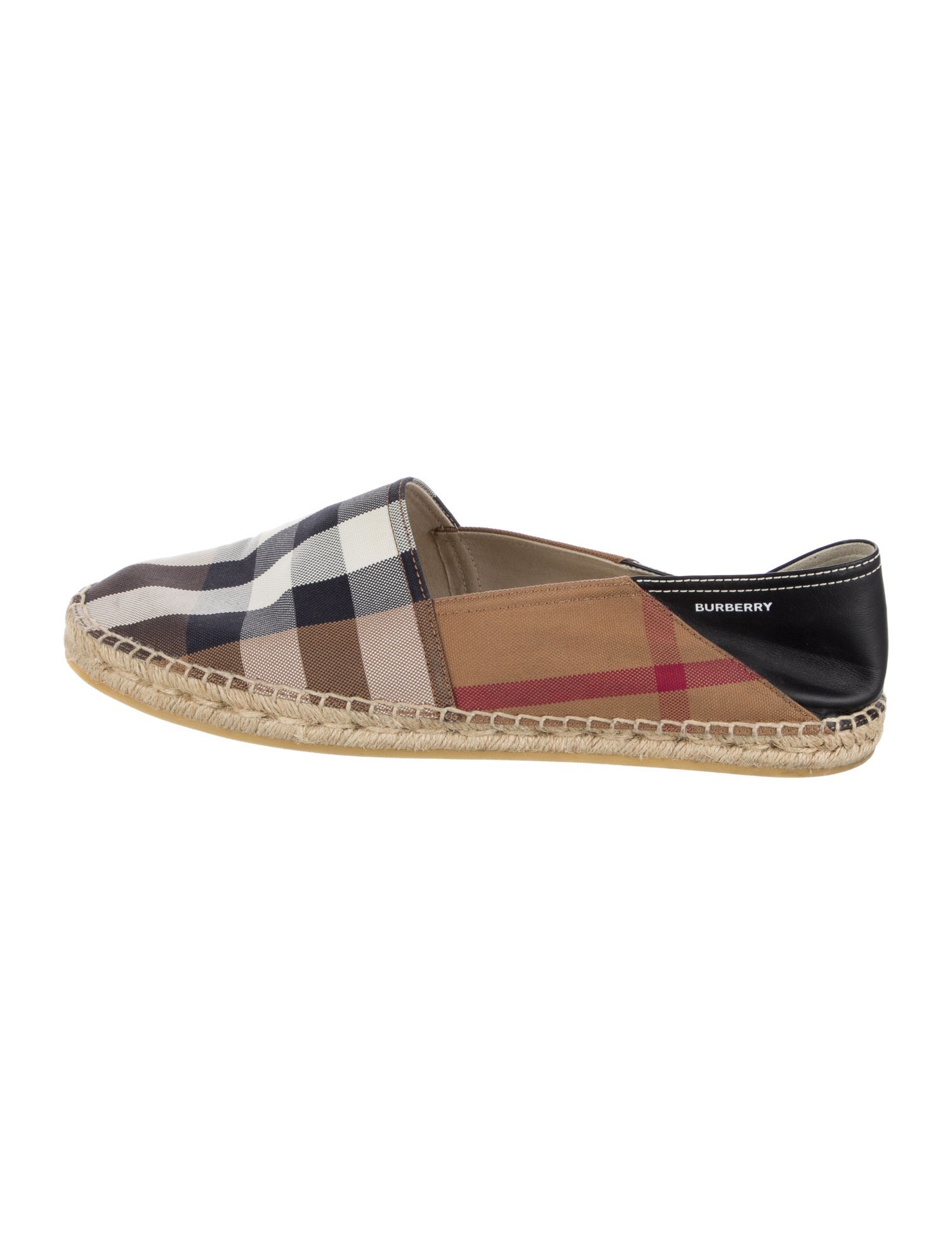 Burberry Exploded Check Pattern Canvas Espadrilles