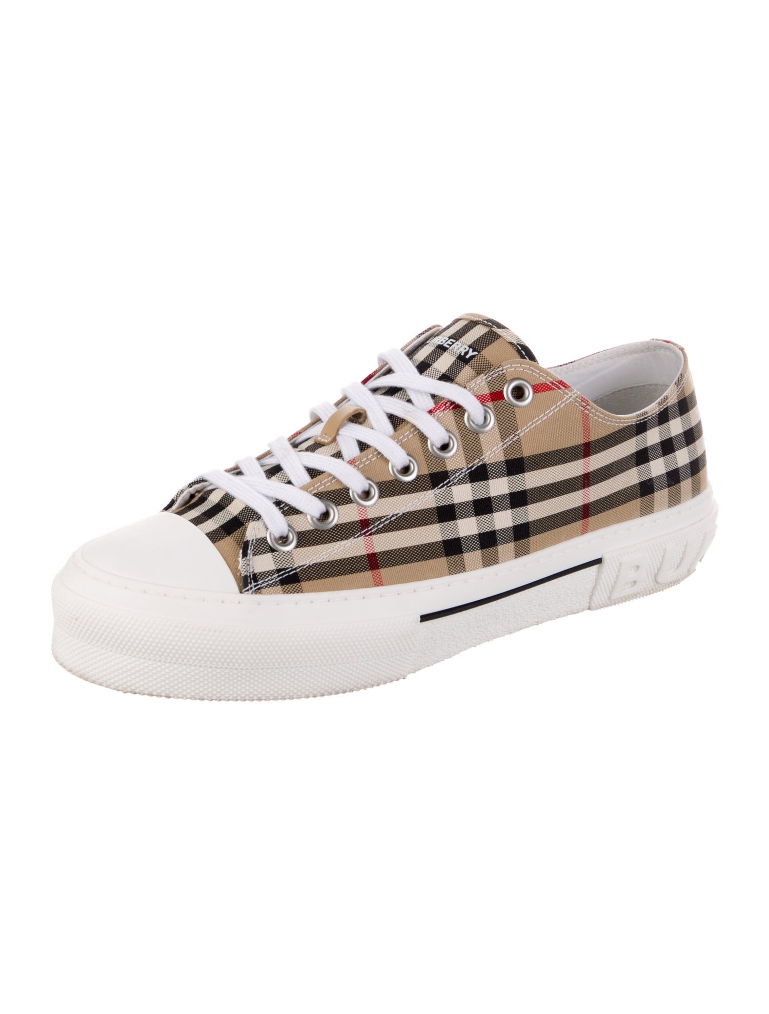 Burberry House Check Pattern Canvas Sneakers