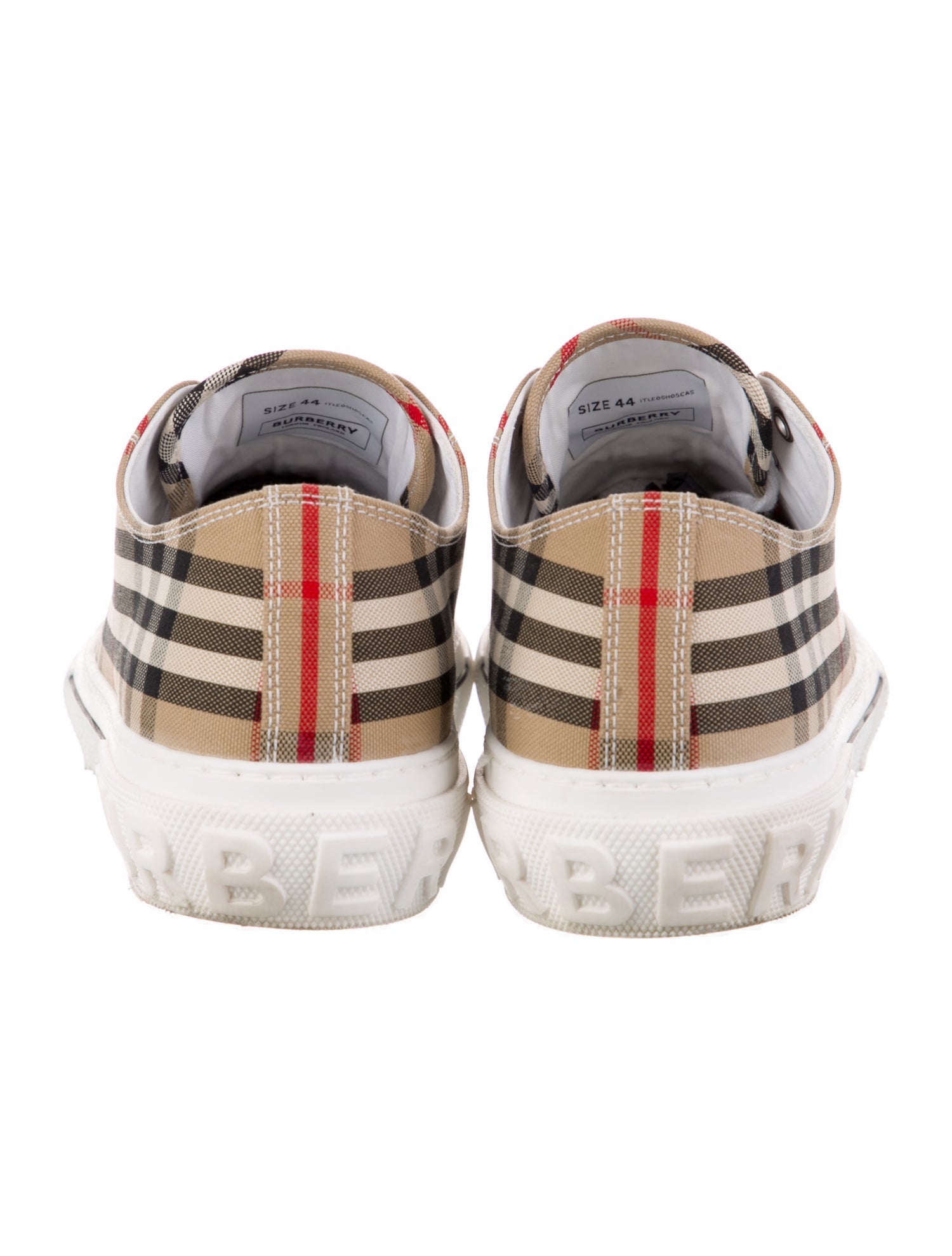 Burberry House Check Pattern Canvas Sneakers