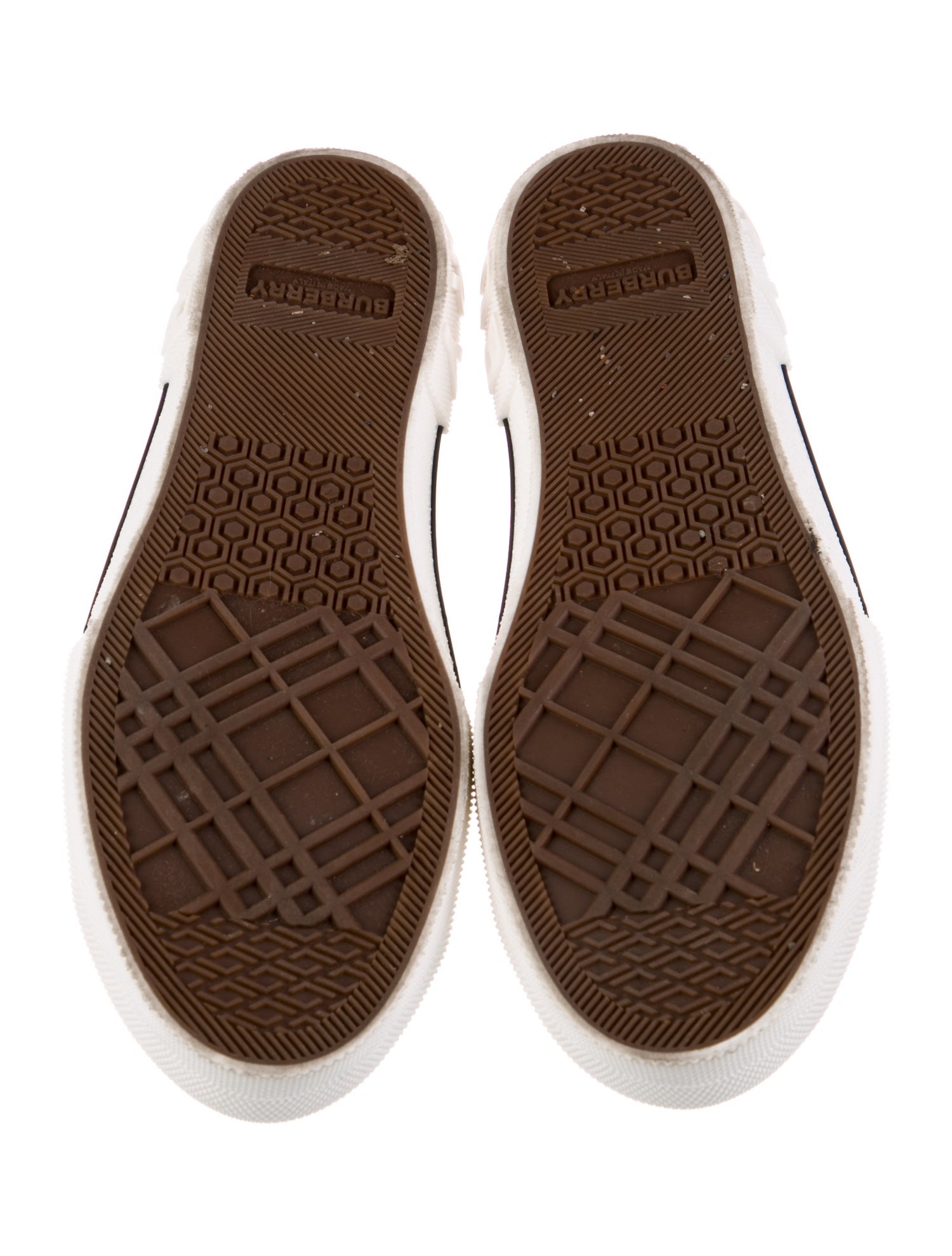 Burberry House Check Pattern Canvas Sneakers