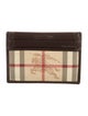 Burberry Haymarket Check Pattern Plaid Print Card Holder