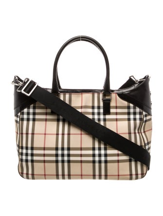 Burberry Nova Check Top Handle Bag