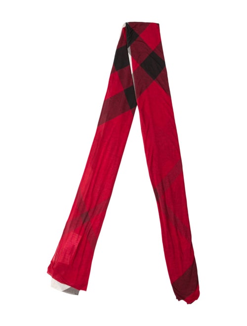 Burberry Plaid Print Scarf