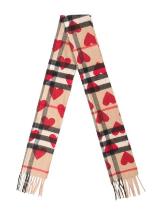 Burberry Cashmere House Check Pattern Scarf