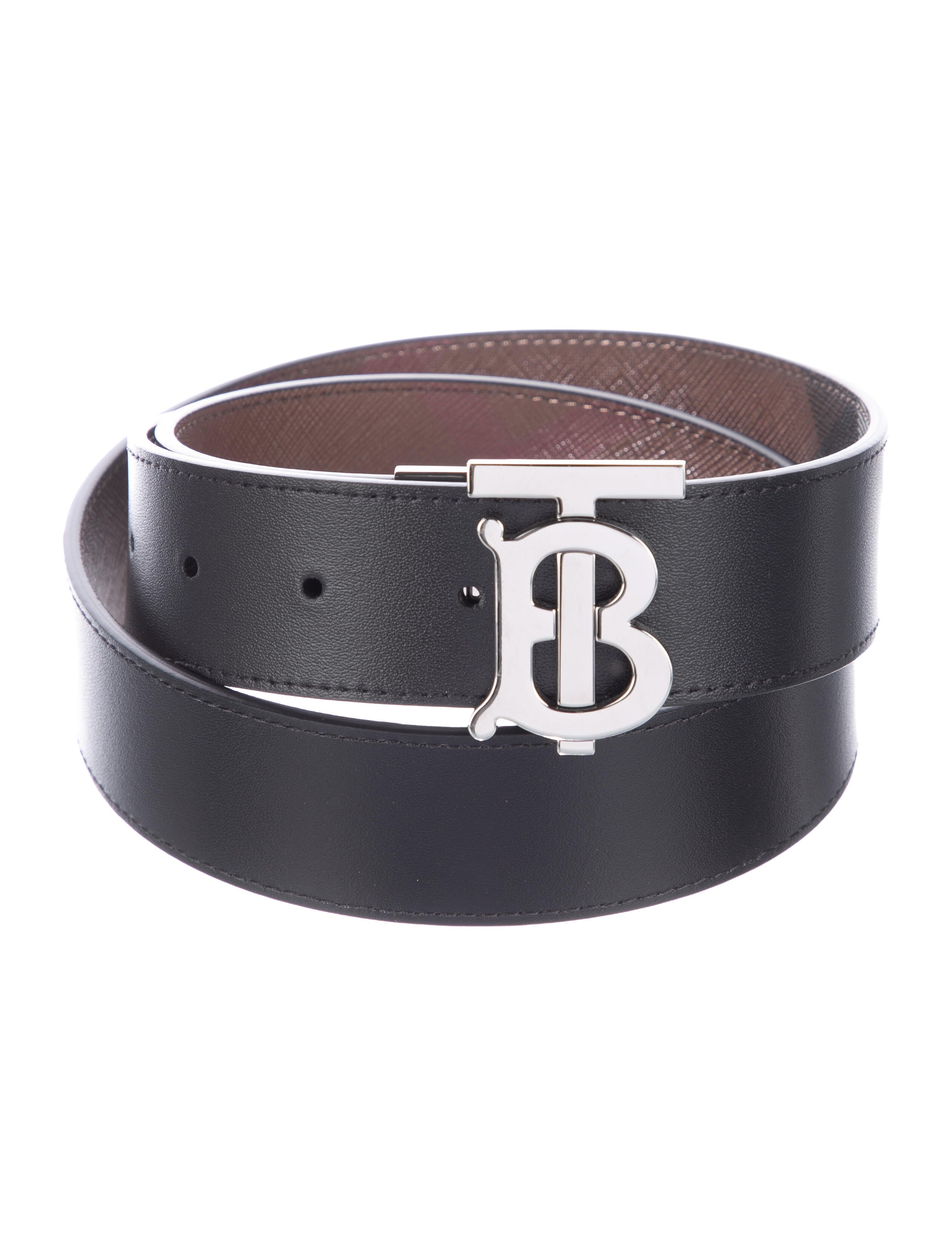 Burberry Saffiano Leather Waist Belt