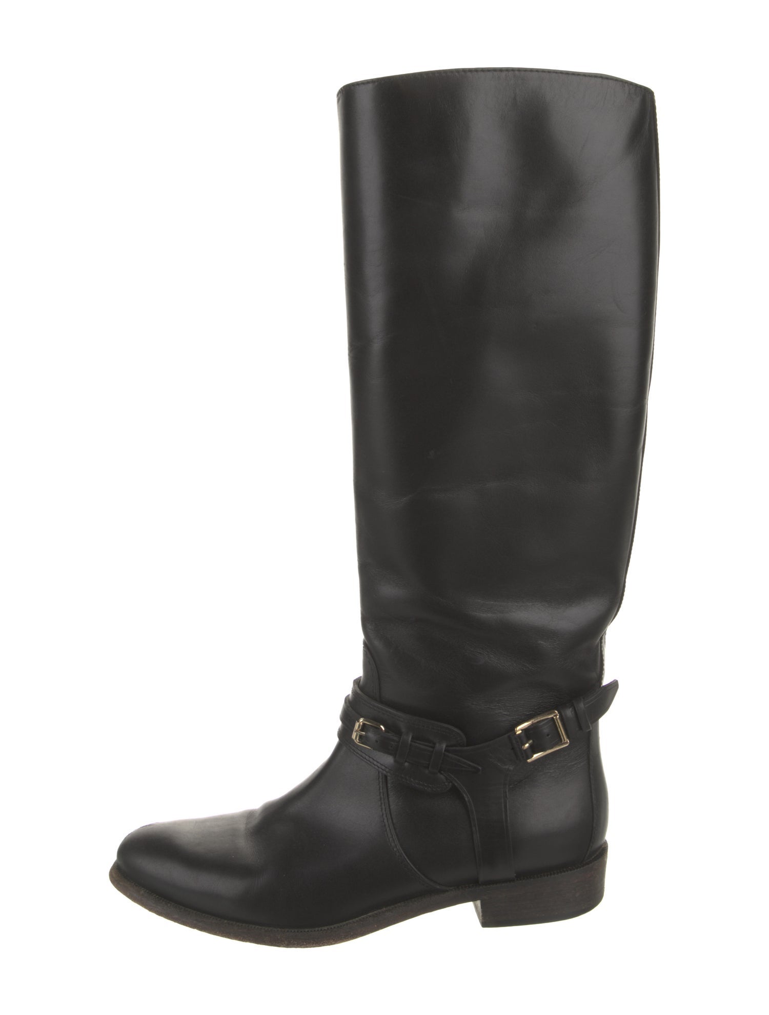 Burberry Leather Riding Boots